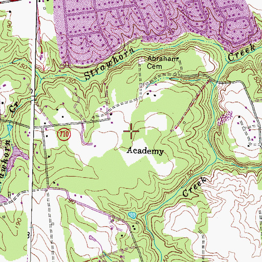 Topographic Map of Academy, VA