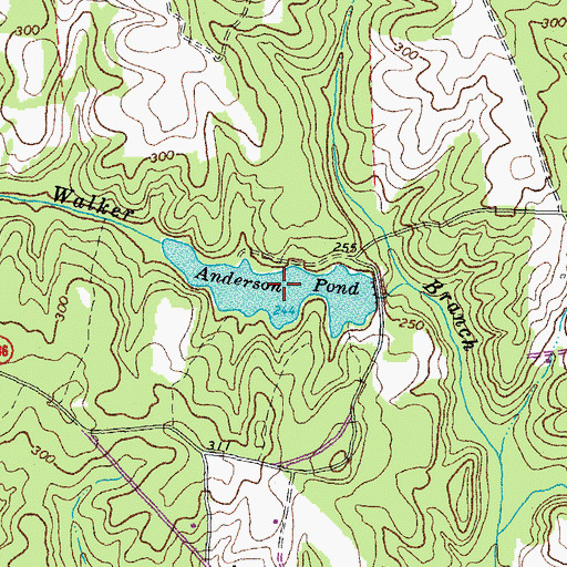 Topographic Map of Anderson Pond, VA