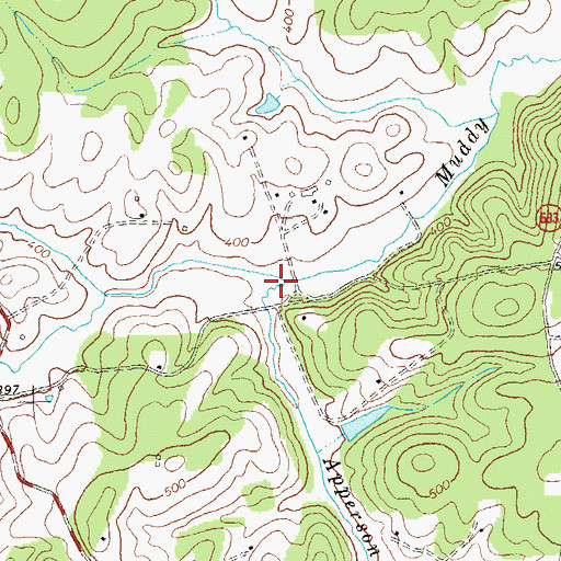 Topographic Map of Apperson Creek, VA