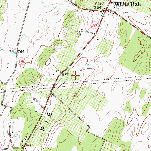 Topographic Map of Apple Pie Ridge, VA