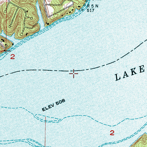 Topographic Map of Poor Horse Bar (historical), AL