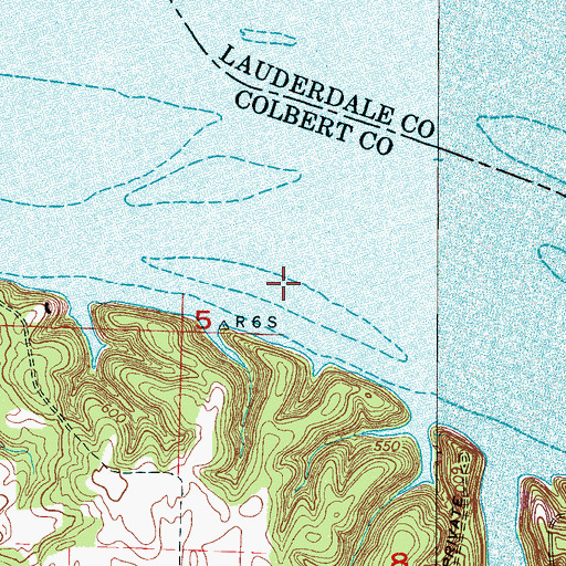 Topographic Map of Turkey Chute Island (historical), AL
