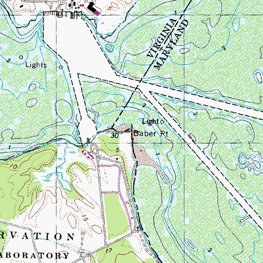 Topographic Map of Baber Point, VA