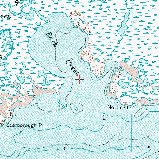 Topographic Map of Back Creek, VA