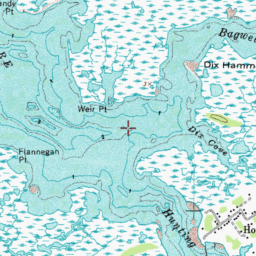Topographic Map of Bagwell Creek, VA