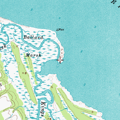 Topographic Map of Ballard Creek, VA