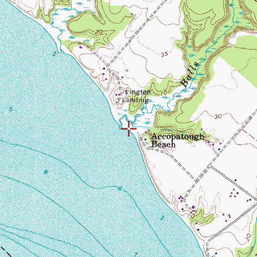 Topographic Map of Balls Creek, VA