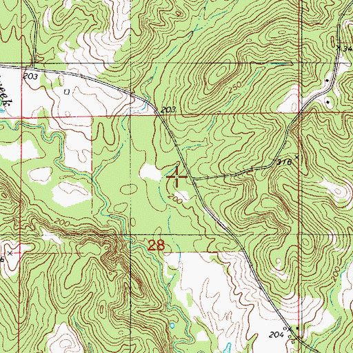 Topographic Map of Morris Hill Church (historical), AL