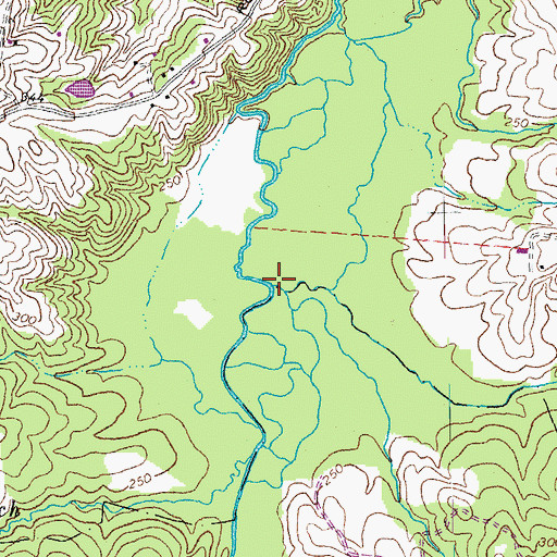 Topographic Map of Bear Creek, VA