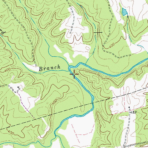 Topographic Map of Beard Branch, VA
