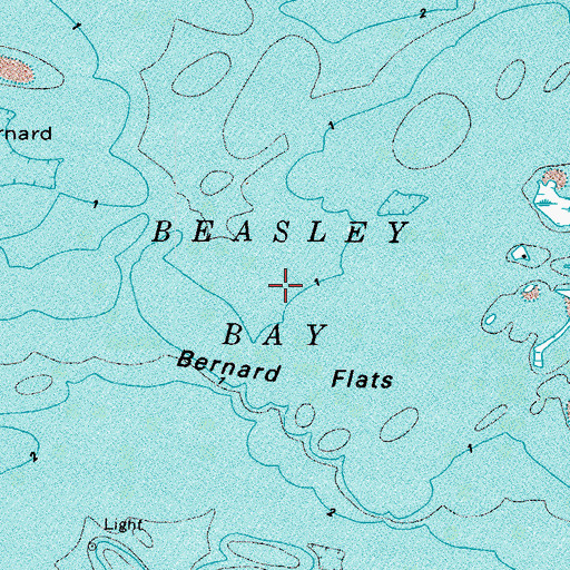 Topographic Map of Beasley Bay, VA