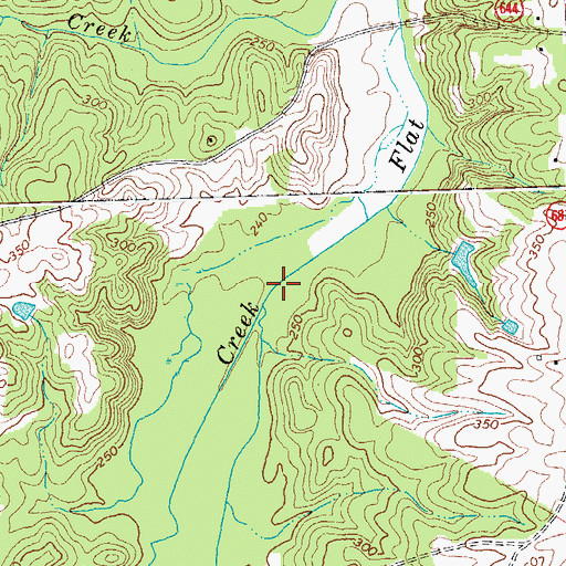 Topographic Map of Beaverpond Creek, VA