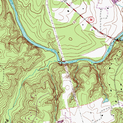 Topographic Map of Beech Creek, VA