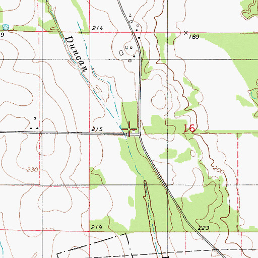 Topographic Map of Willard Grove (historical), AL