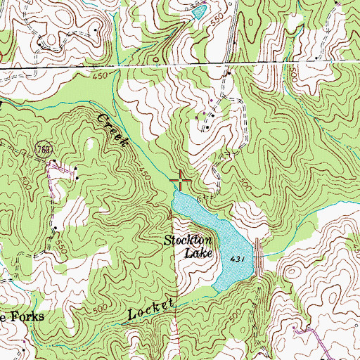 Topographic Map of Bell Creek, VA