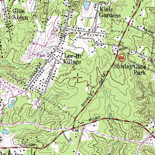 Topographic Map of Gesher Jewish Day School, VA