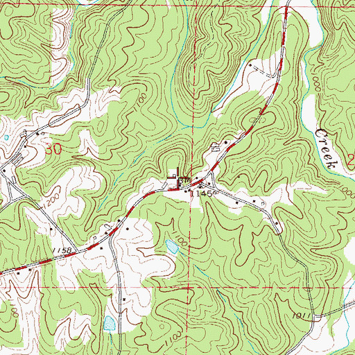 Topographic Map of Hensen School (historical), AL