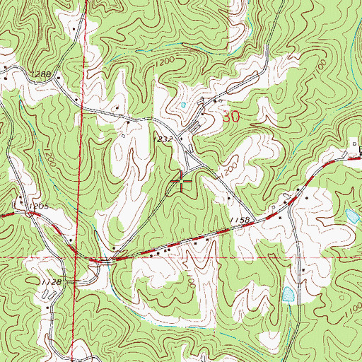 Topographic Map of Macedonia Church (historical), AL