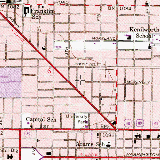 Topographic Map of Ju Ot Te Park, AZ