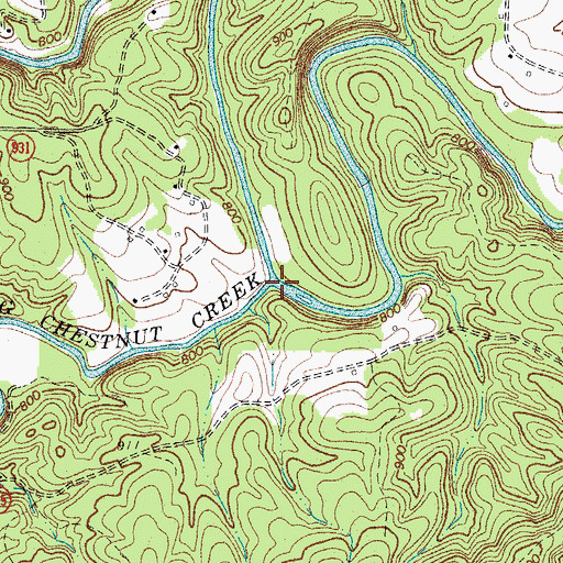 Topographic Map of Big Chestnut Creek, VA
