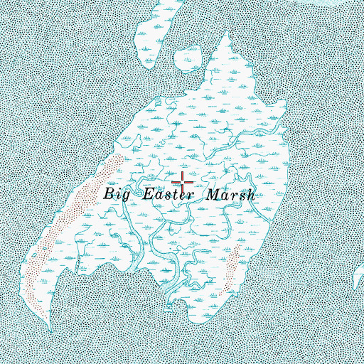 Topographic Map of Big Easter Marsh, VA