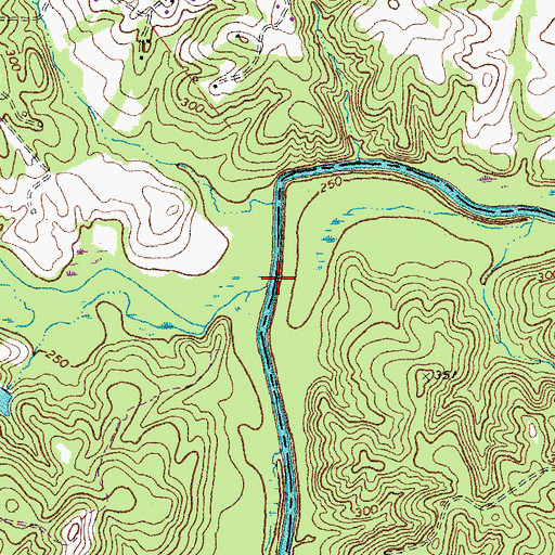 Topographic Map of Big Guinea Creek, VA