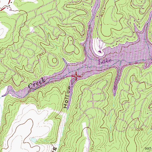 Topographic Map of Big Hollow, VA