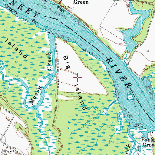 Topographic Map of Big Island, VA