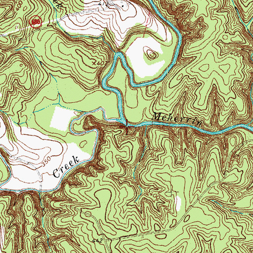 Topographic Map of Big Juniper Creek, VA