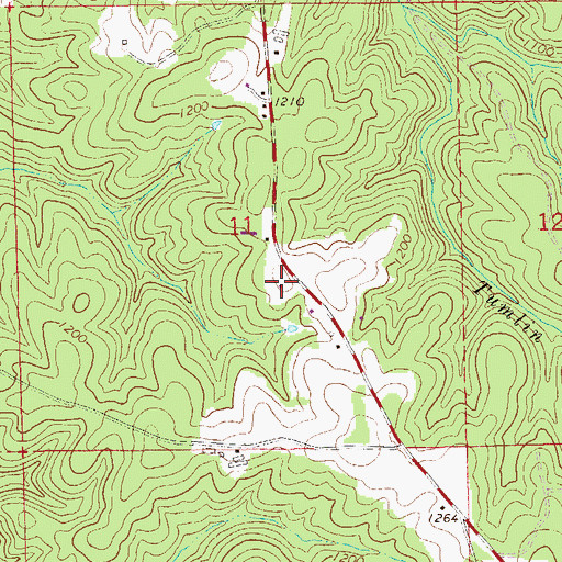 Topographic Map of Sunnyside School (historical), AL