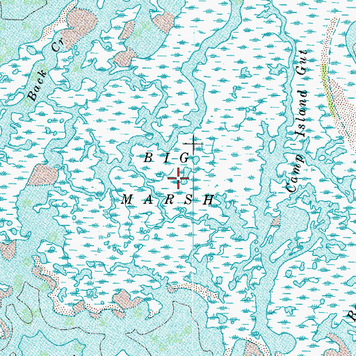Topographic Map of Big Marsh, VA