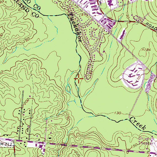 Topographic Map of Big Swamp, VA