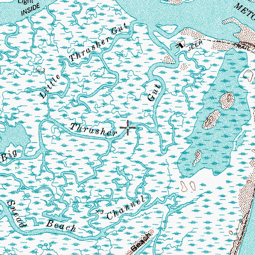 Topographic Map of Big Thrasher Gut, VA