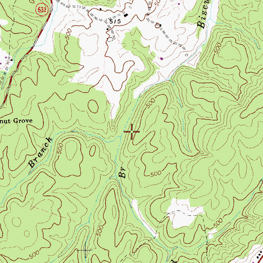 Topographic Map of Black Branch, VA