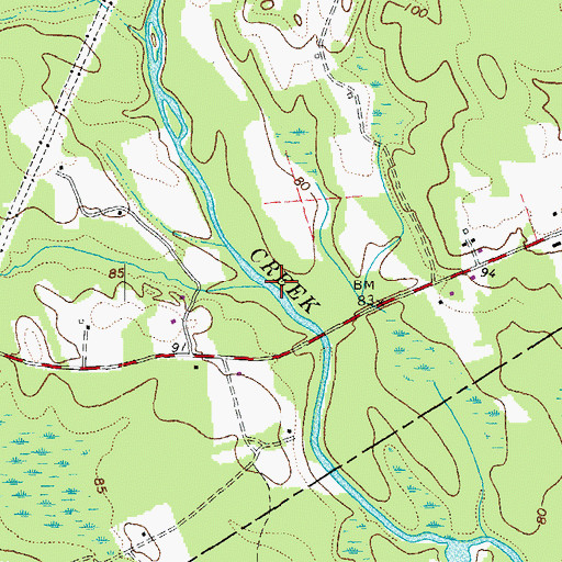 Topographic Map of Black Branch, VA