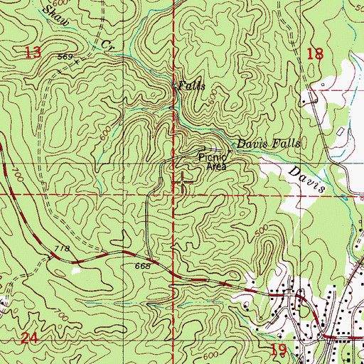 Topographic Map of Aldrich Mine, AL