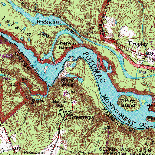 Topographic Map of Black Pond, VA