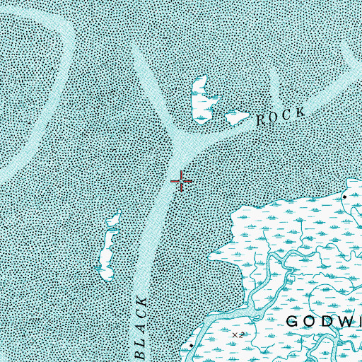 Topographic Map of Black Rock Channel, VA