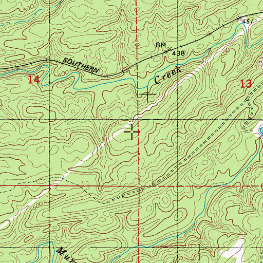 Topographic Map of Barnes Mine, AL