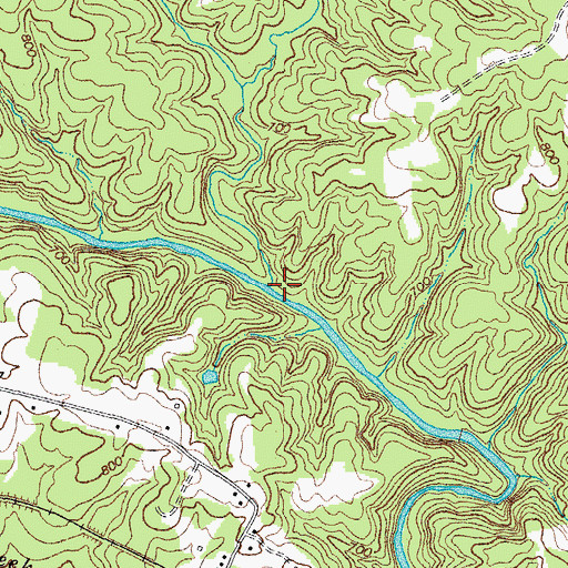 Topographic Map of Body Camp Creek, VA