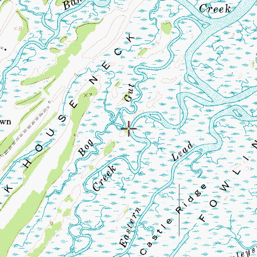 Topographic Map of Bog Gut, VA