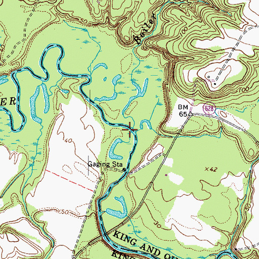 Topographic Map of Boiler Run, VA