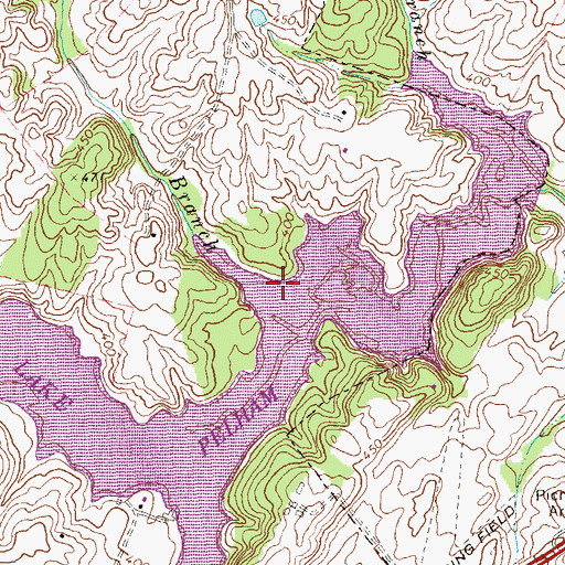 Topographic Map of Bond Branch, VA