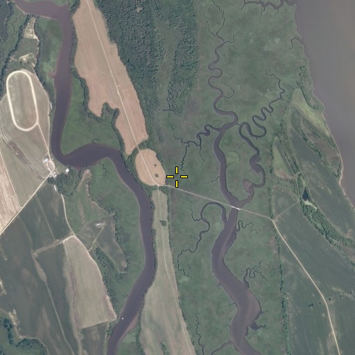 Aerial/Satellite Image of Bottoms Neck, VA
