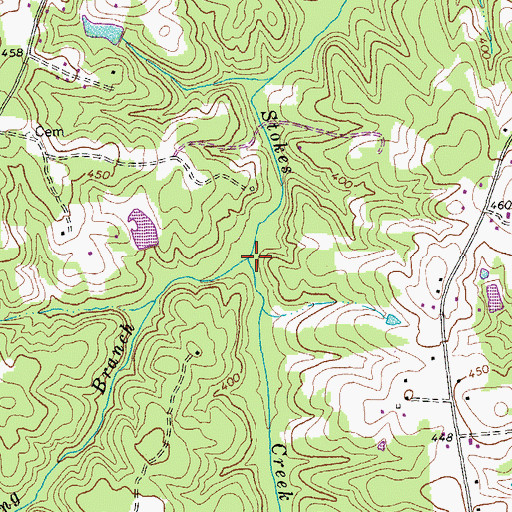 Topographic Map of Bowle Spring Branch, VA
