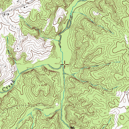 Topographic Map of Bowler Creek, VA