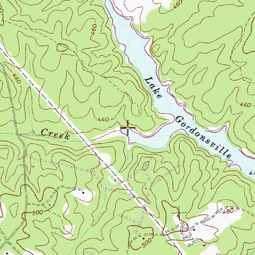 Topographic Map of Bowler Creek, VA