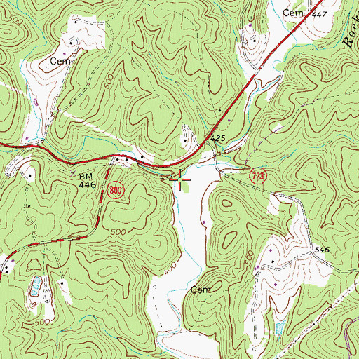 Topographic Map of Briar Fork, VA