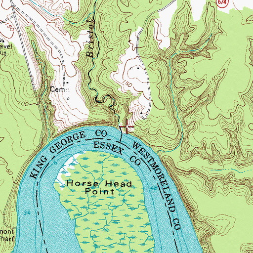 Topographic Map of Bristol Mine Run, VA