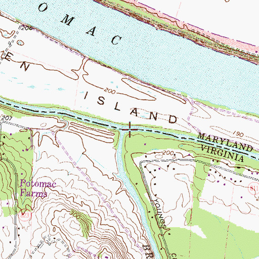 Topographic Map of Broad Run, VA
